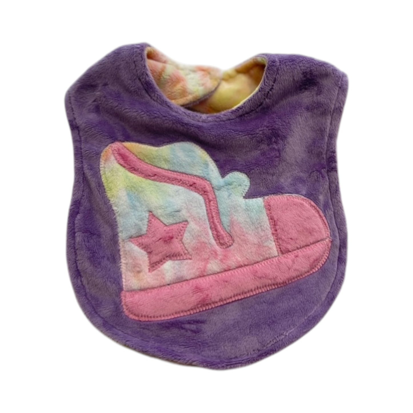 Pinks Sneaker Minky Bib