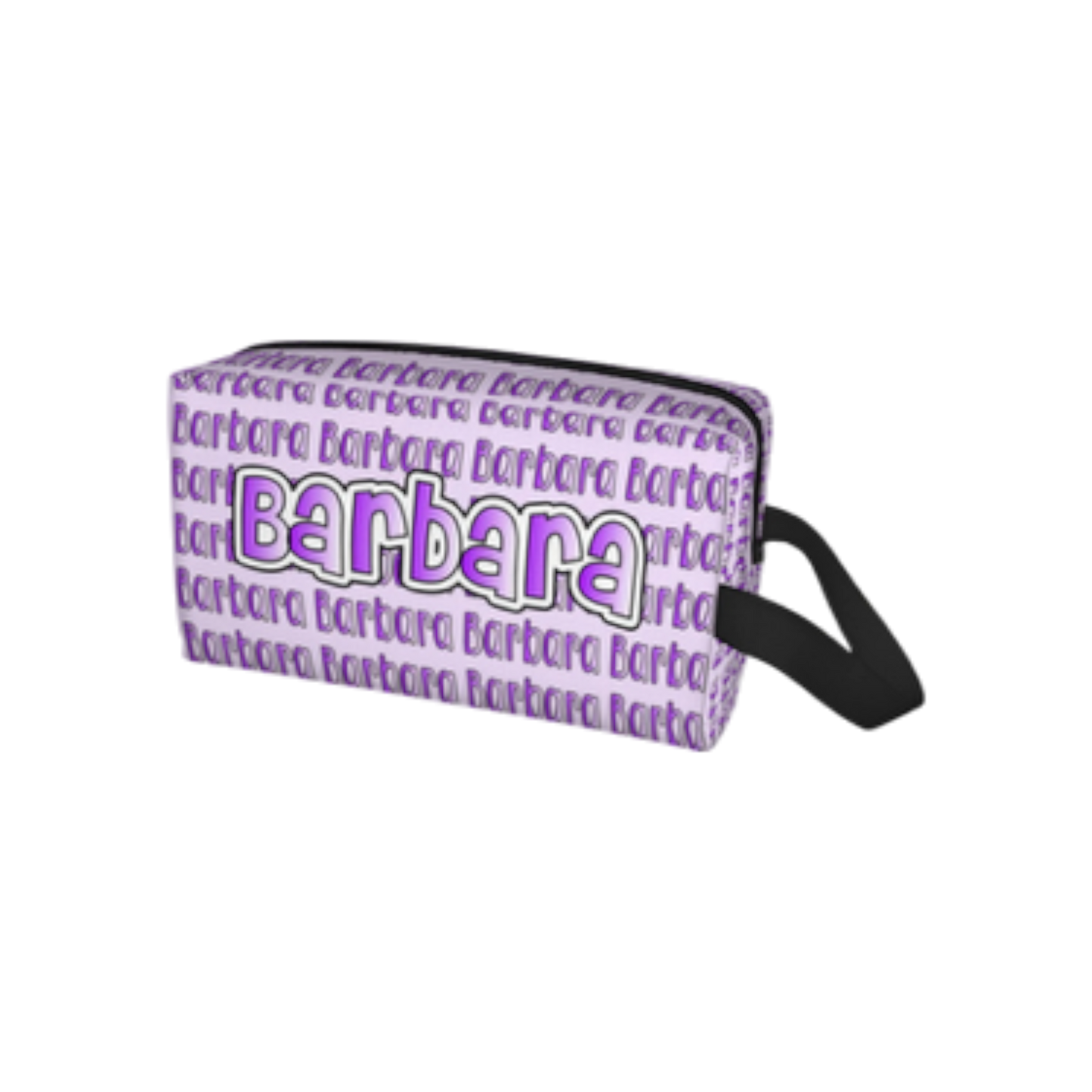 Barbara Purple Personalized Toiletry Bag
