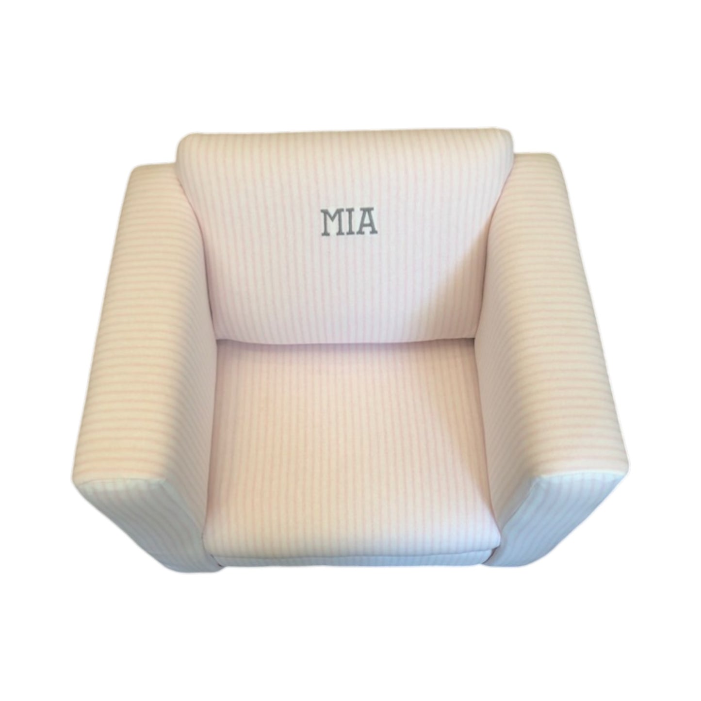 Mia Pink Stripe Club Chair
