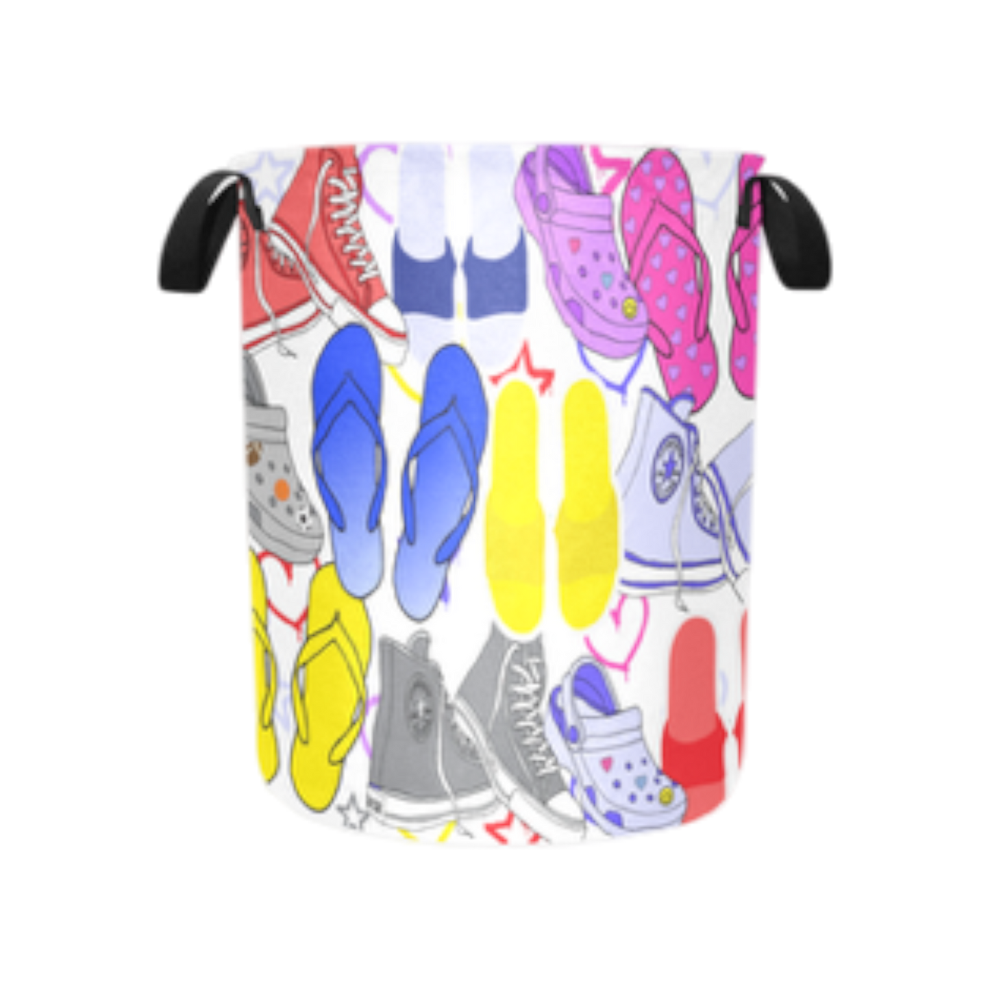 Shoes Theme Personalized Canvas Storage Toy/Hamper Bin