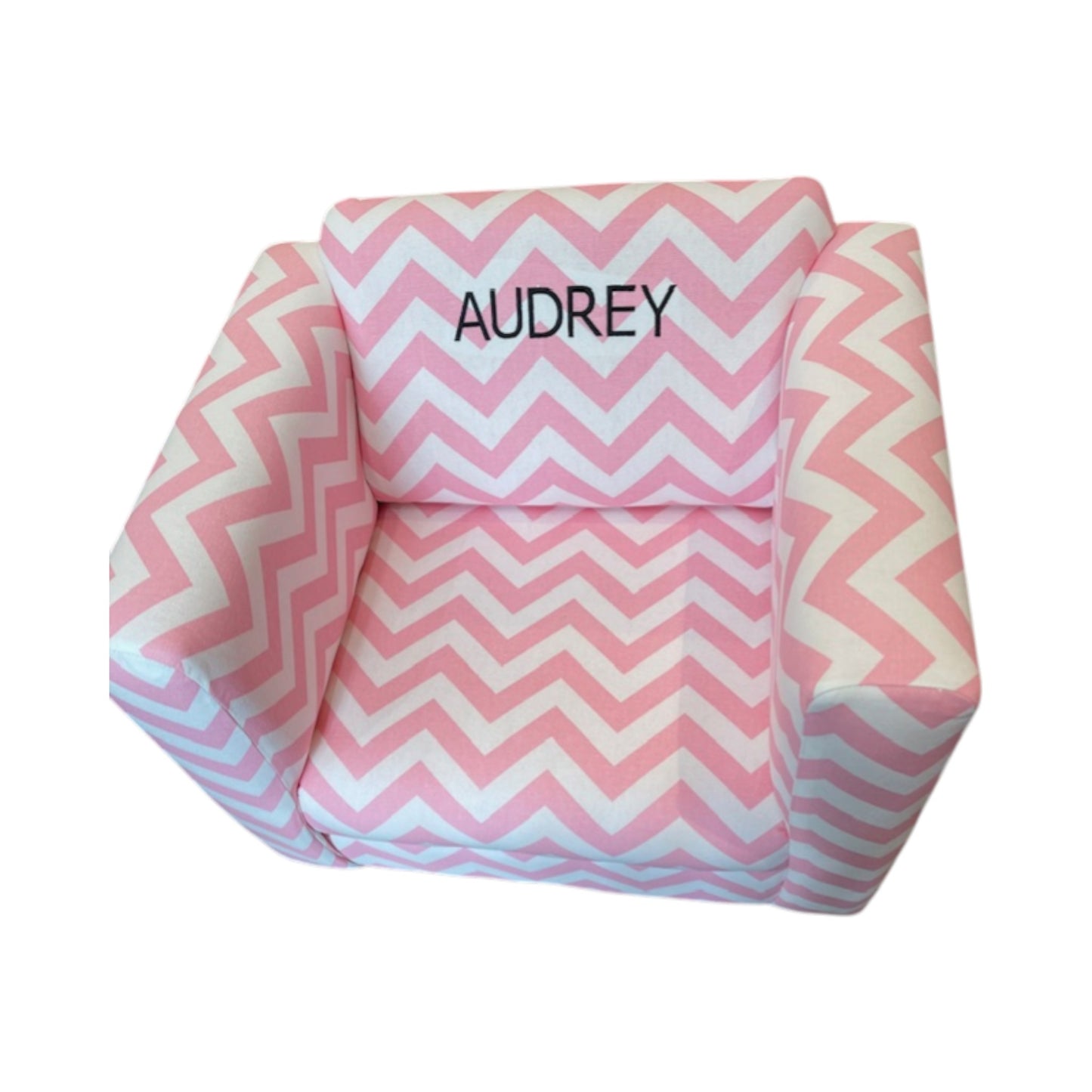 Audrey Chevron Club Chair