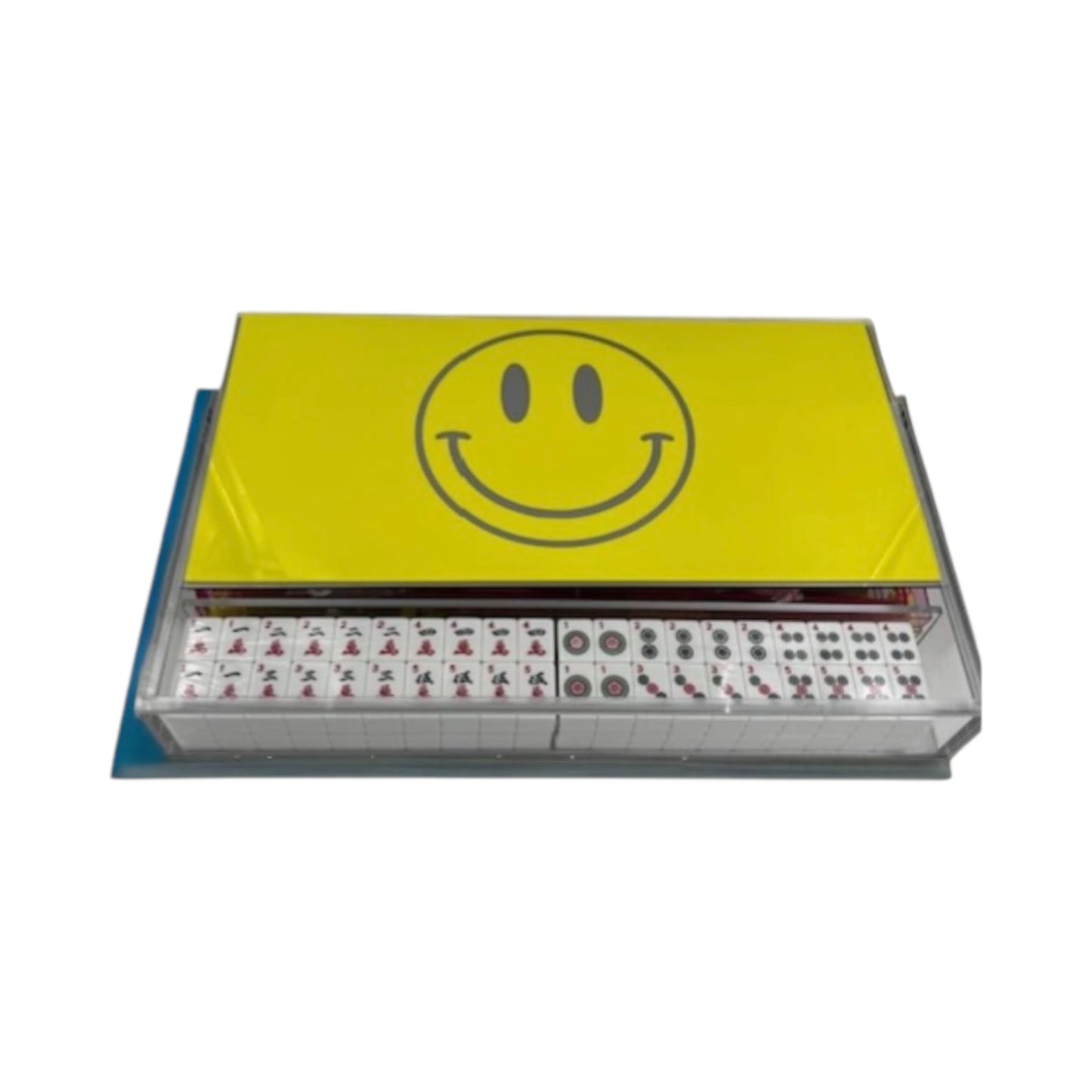 Happy Face Design Lucite Mah Jongg Set