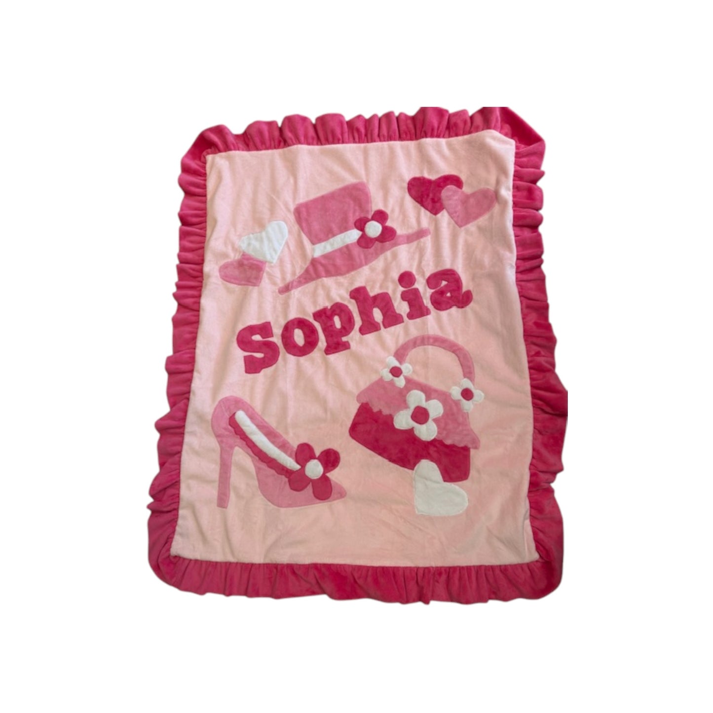 Sophia Dress Up with Ruffle Minky Blanket