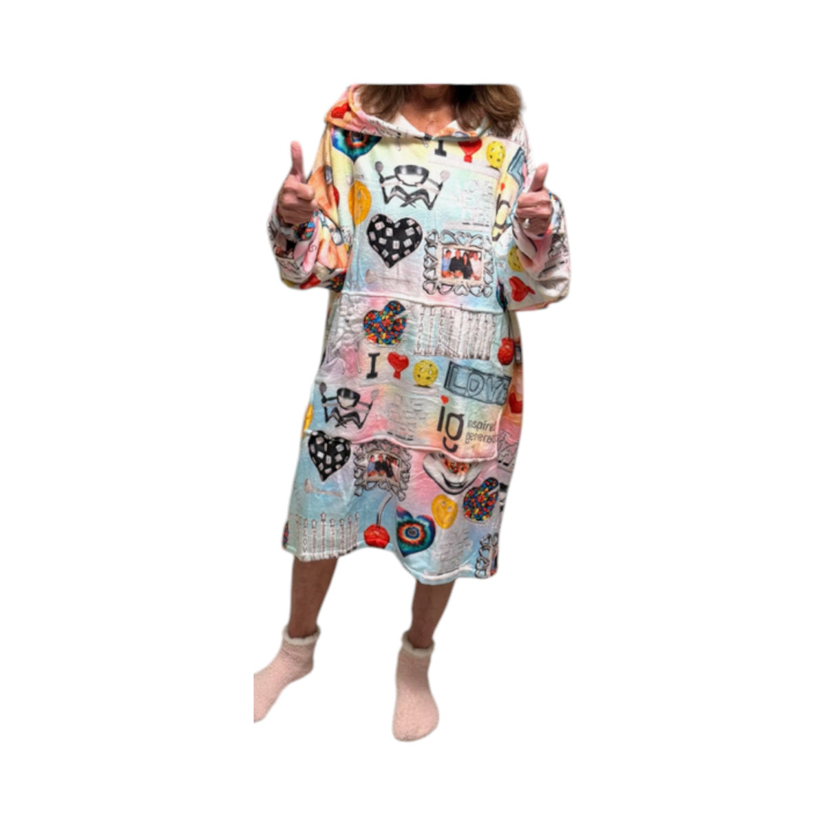 Adult Minky Fabric Hoodie