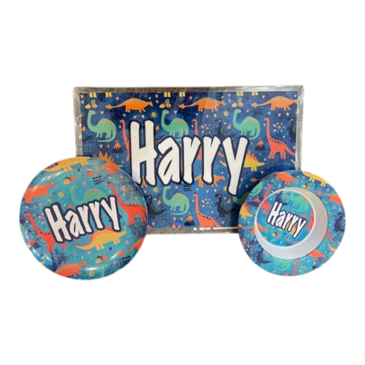 Harry Dinisuars Theme Kids Personalized Microwaveable Dishwasher Safe Dish Set