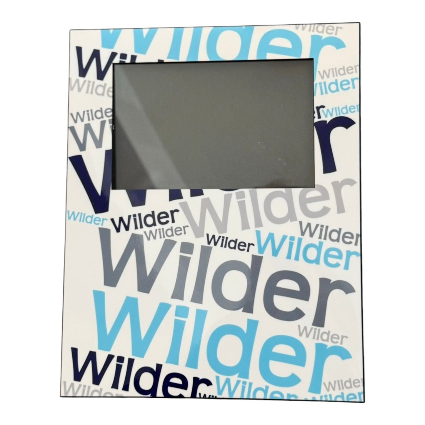 Wilder Blues/ Greys Scattered Name Personalized Picture Frame