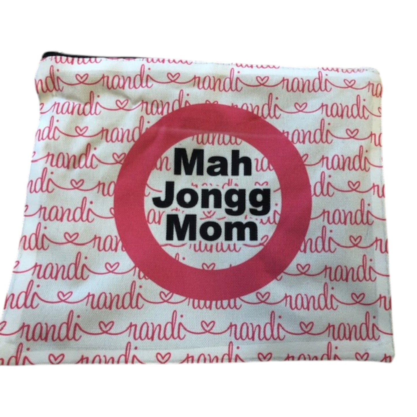 Randi Mah Jongg Theme Zipper Pouch