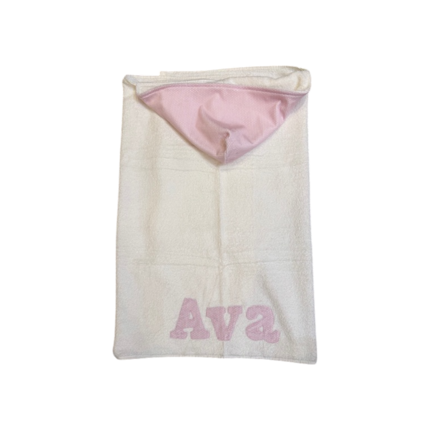 Ava Personalized Minky Name Hooded Towel