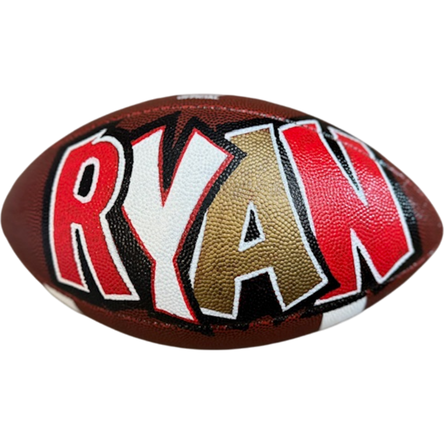Ryan Hand Painted Personalized Football