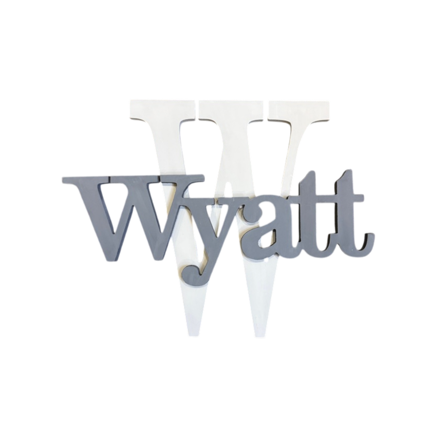 Wyatt Name/ Initial Wall Letter