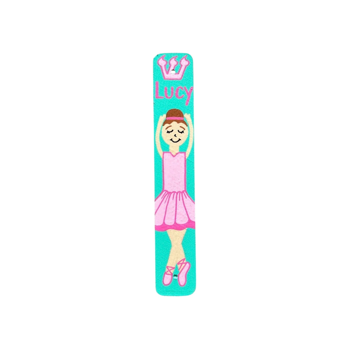Lucy Ballerina Theme Personalized Mezuzzah