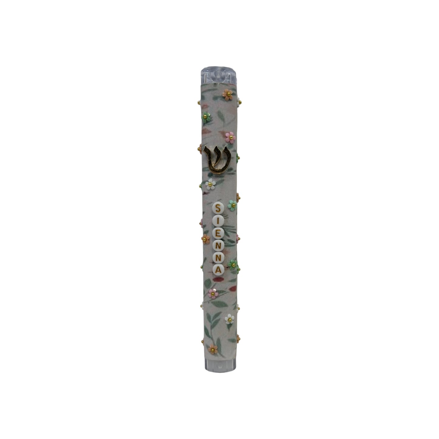 Sienna Flowers 3D Theme Personalized Mezuzzah