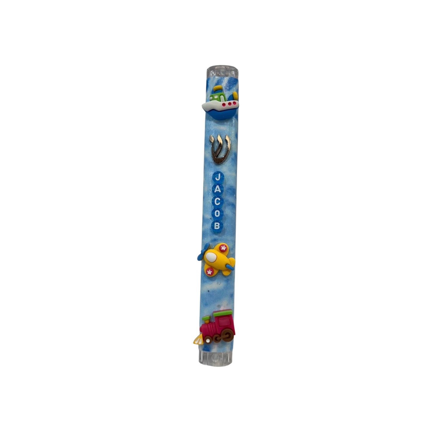 Jacob Transportation 3D Theme Personalized Mezuzzah