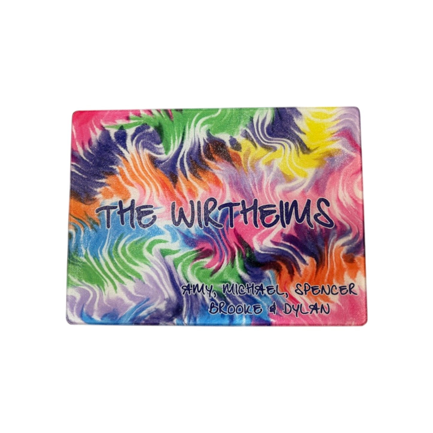 The Wirtheims Personalized Glass Cutting/Serving Board