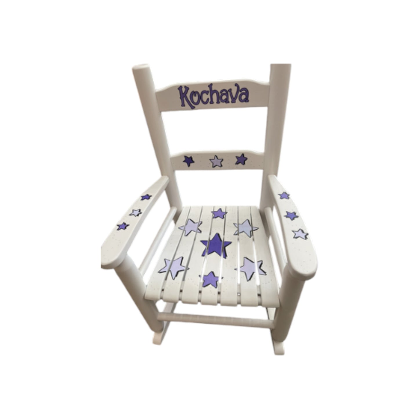 Kochava Lav/Purple Stars Theme Rocking Chair