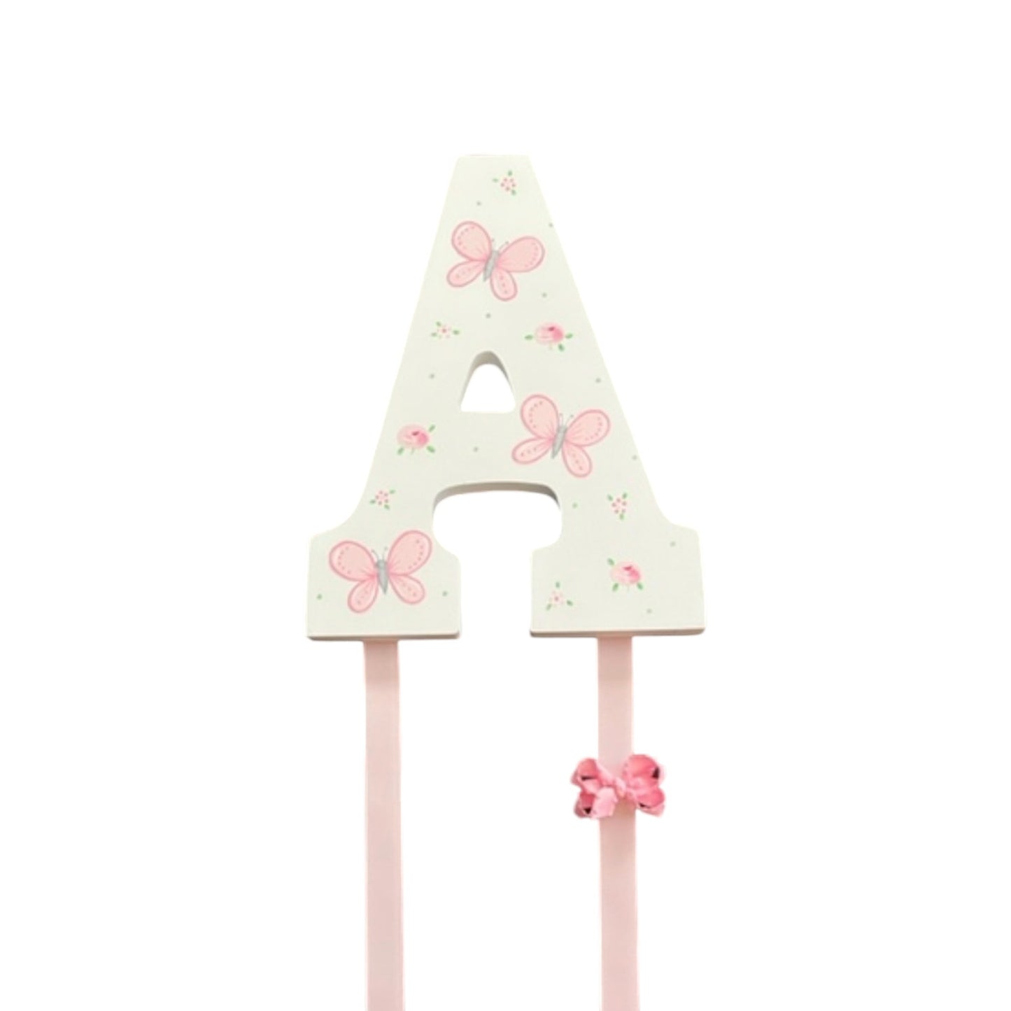 Initial A Butterflies Barrette Holder