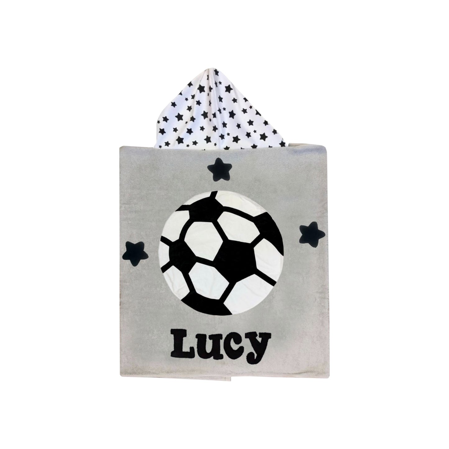 Lucy Minky Soccer Design Hooded Towel