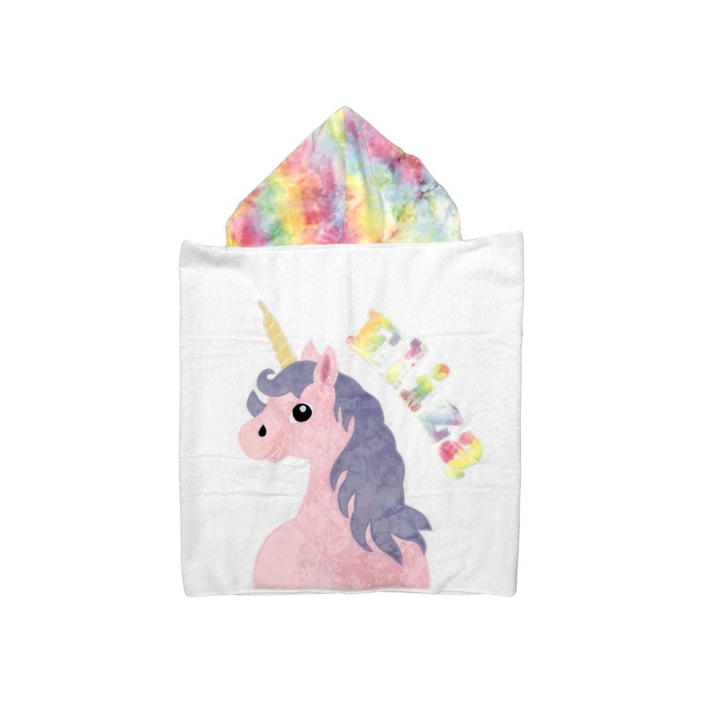 Aliza Minky Unicorn Design Hooded Towel
