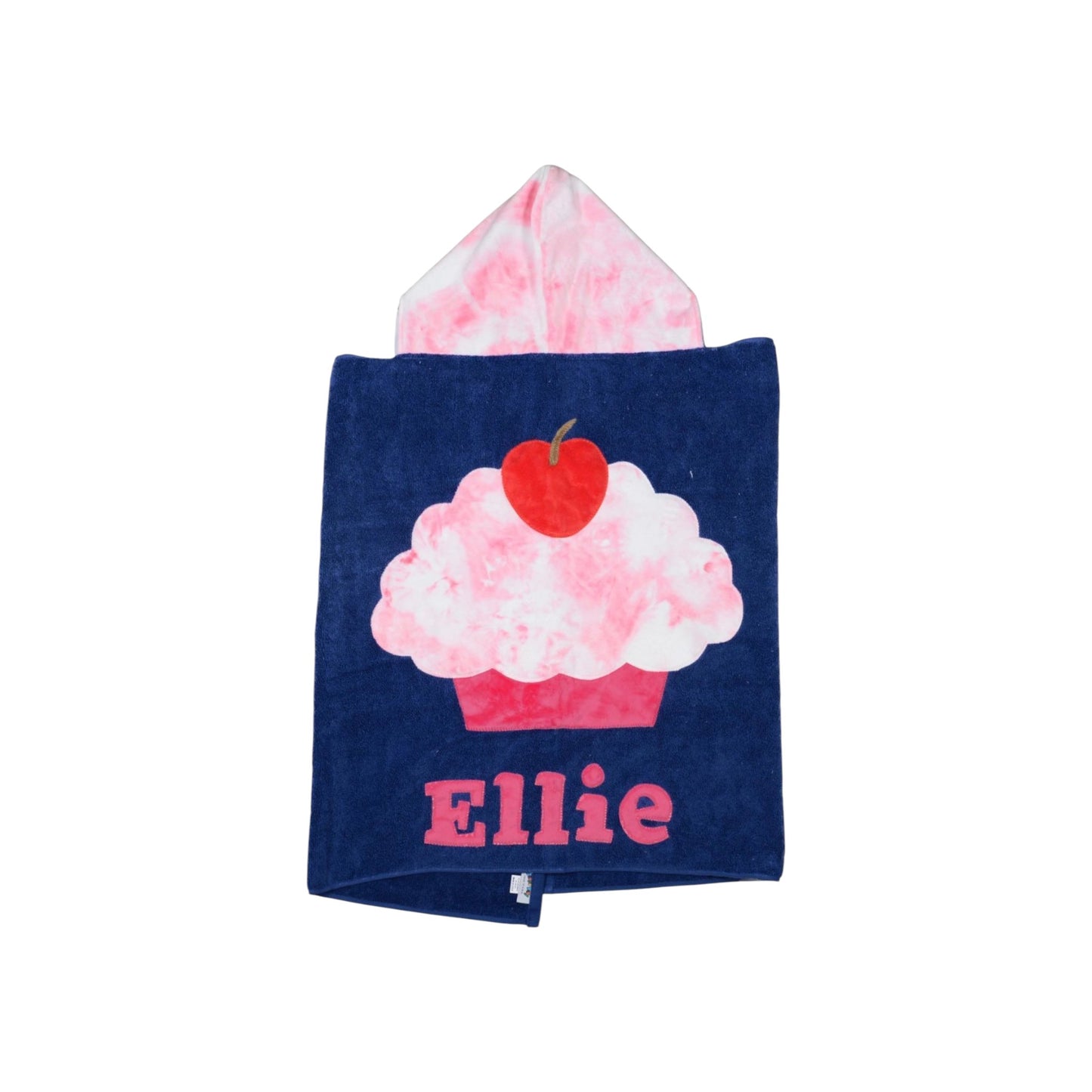 Ellie Minky Large Cupcake Hooded Towel