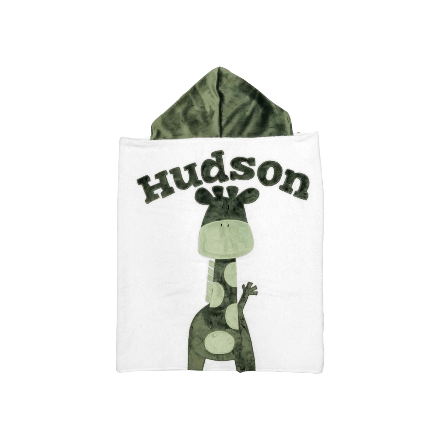 Hudson Minky Design Hooded Towel