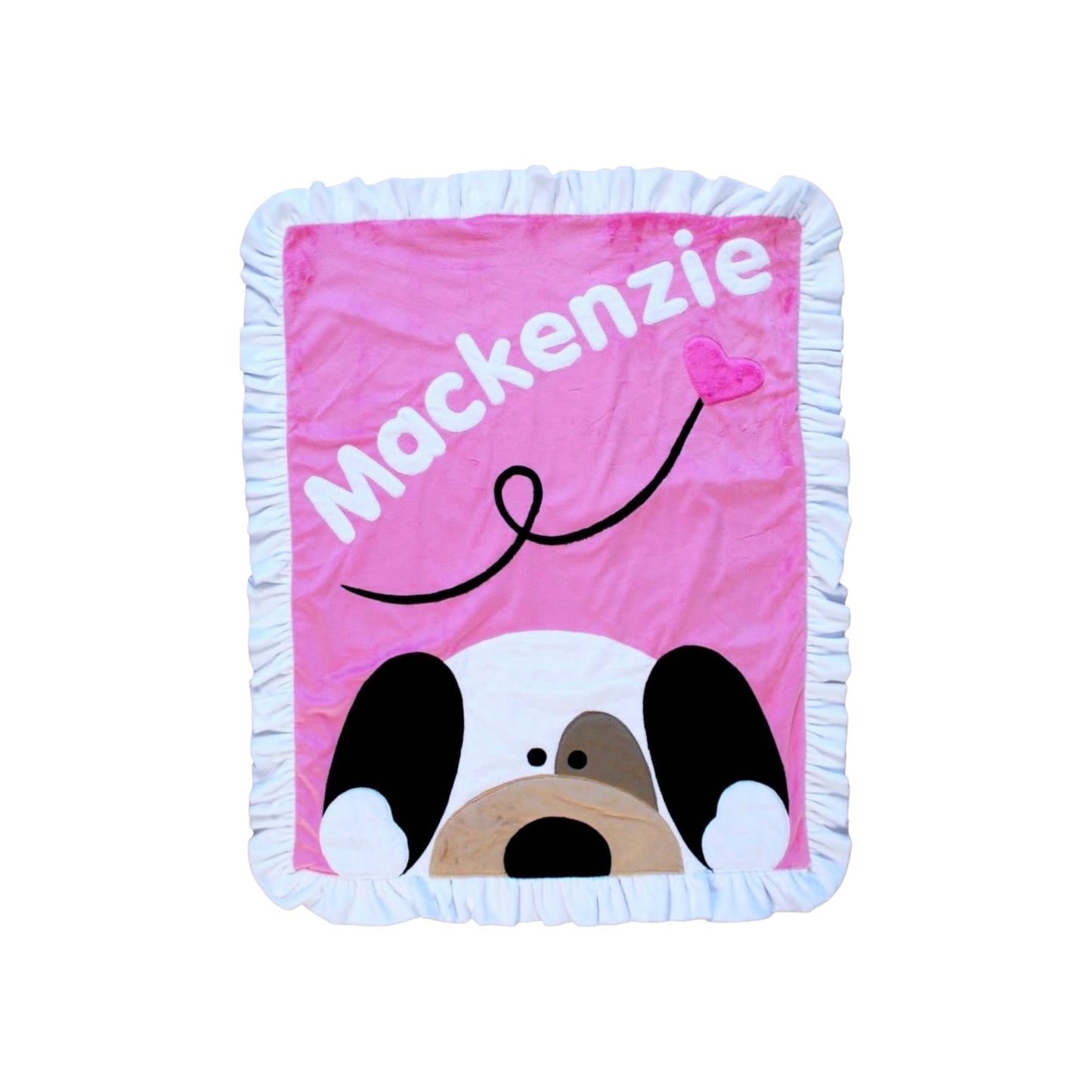 Mackenzie Dog Theme Personalized Minky Blanket