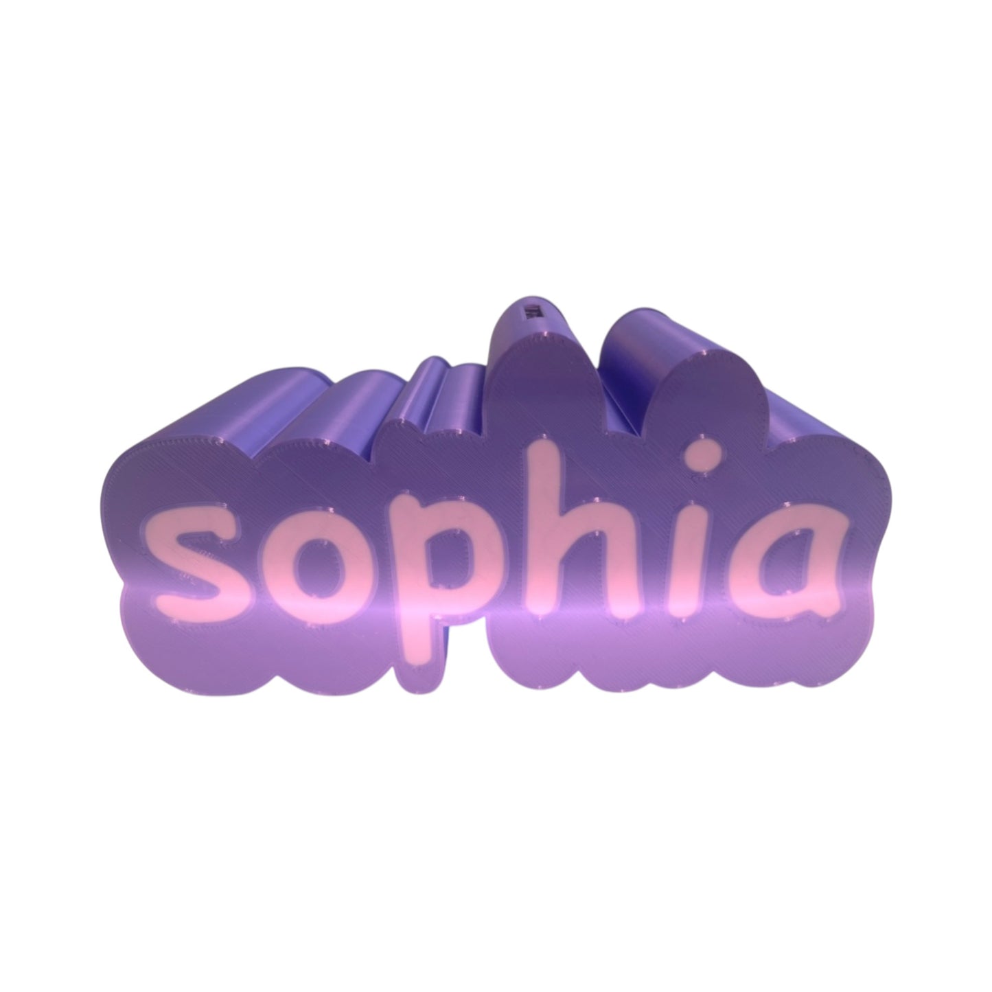 Sophia 3D Personalized Plastic Name Bank