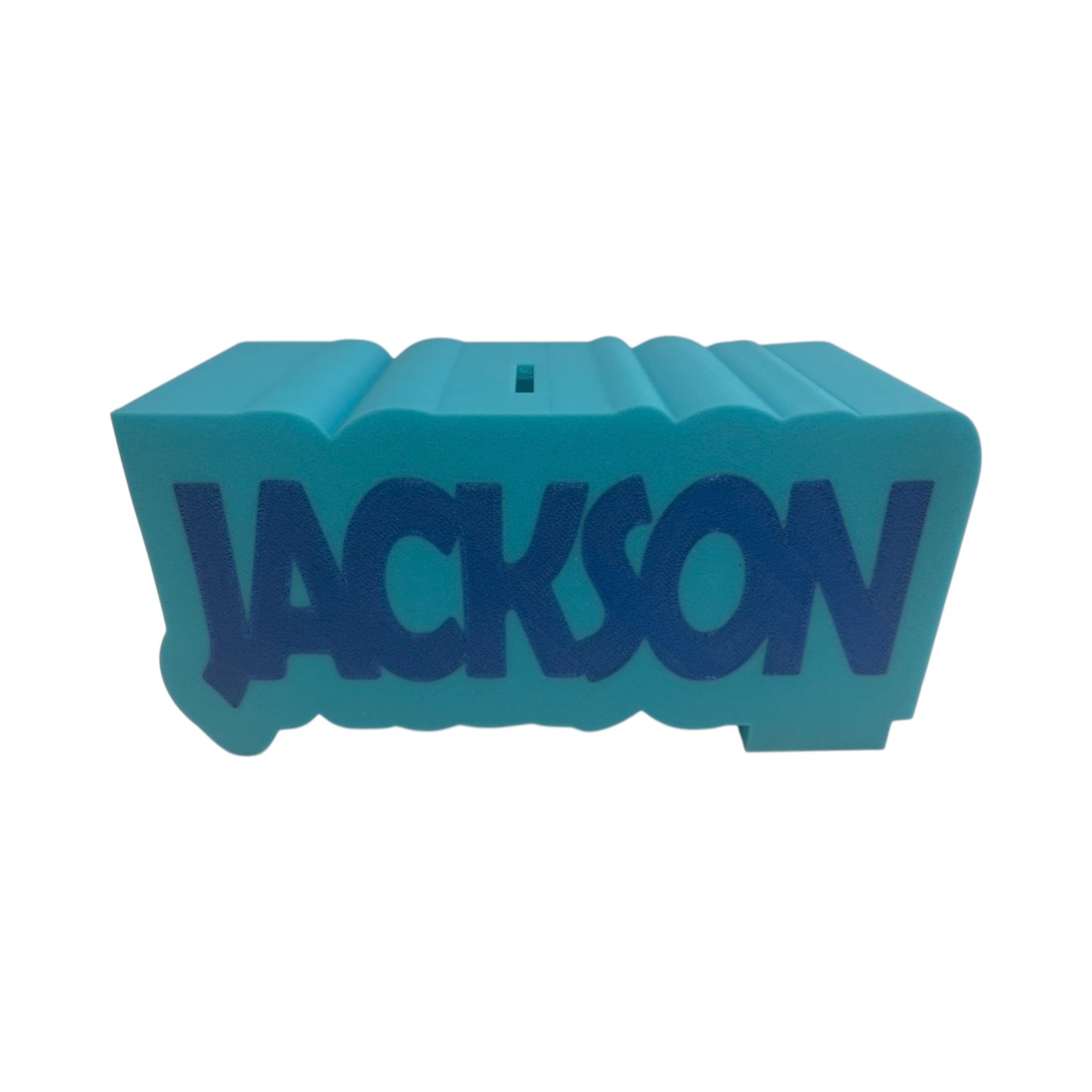 Jackson 3D Personalized Plastic Name Bank