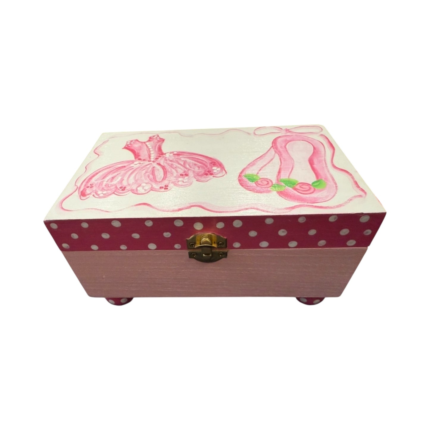 Ballet Theme Wooded Jewelry Box