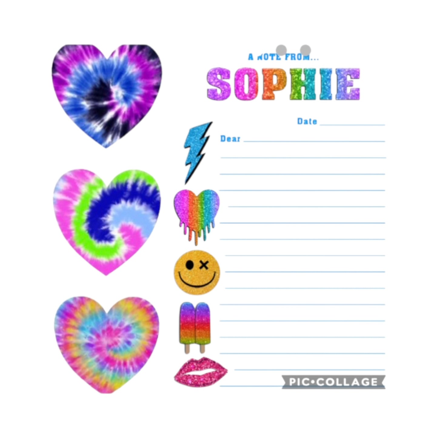 Sophie Girly Icons Design Stationery