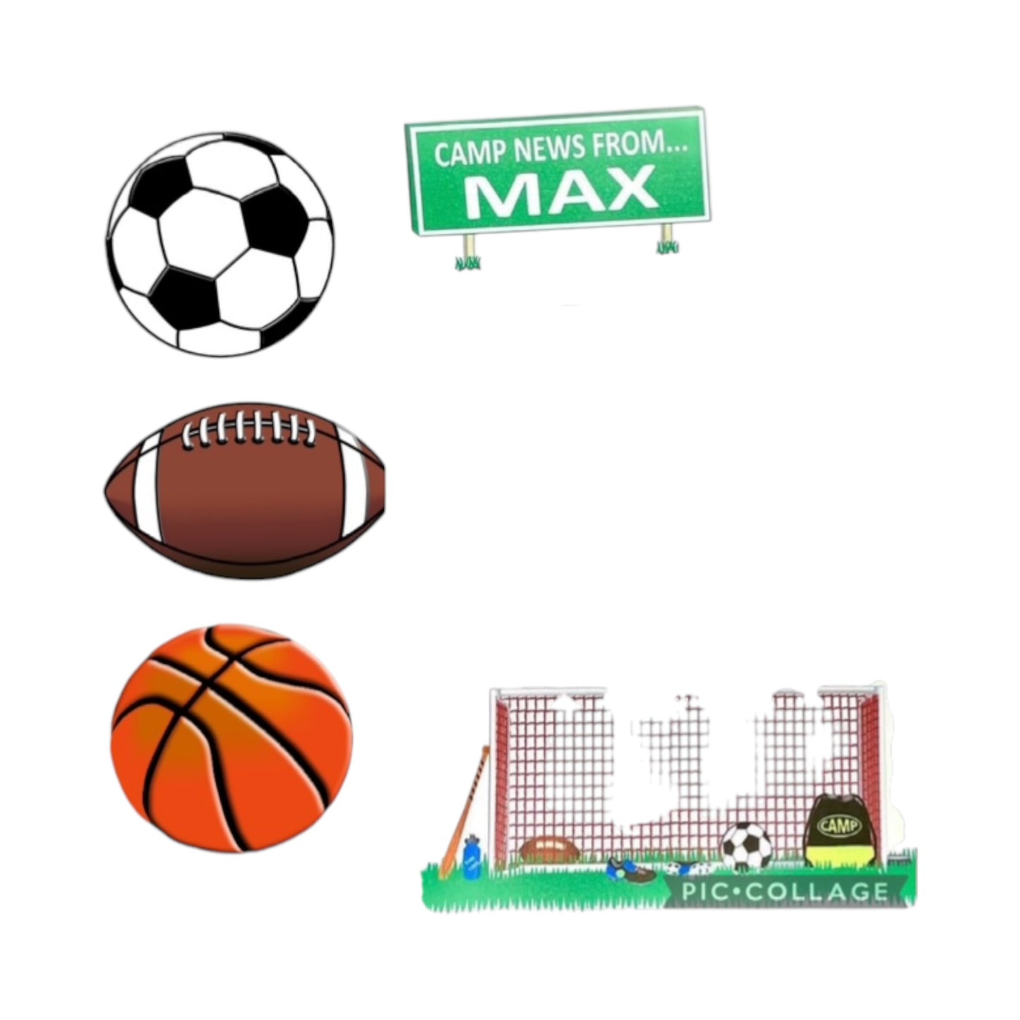 Max Sports Design Camp Stationery