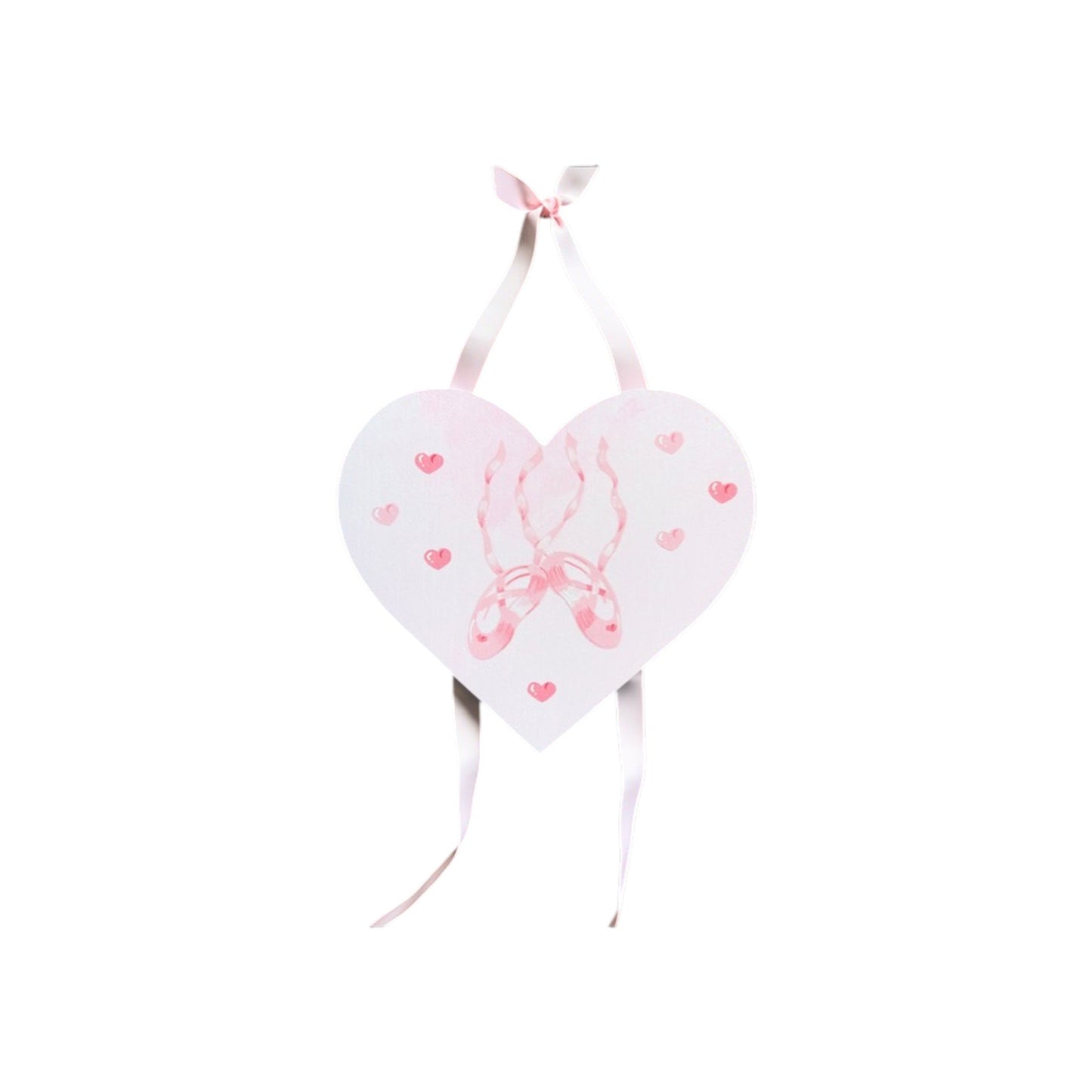 Ballet Theme Hand Painted Heart Barrette Holder