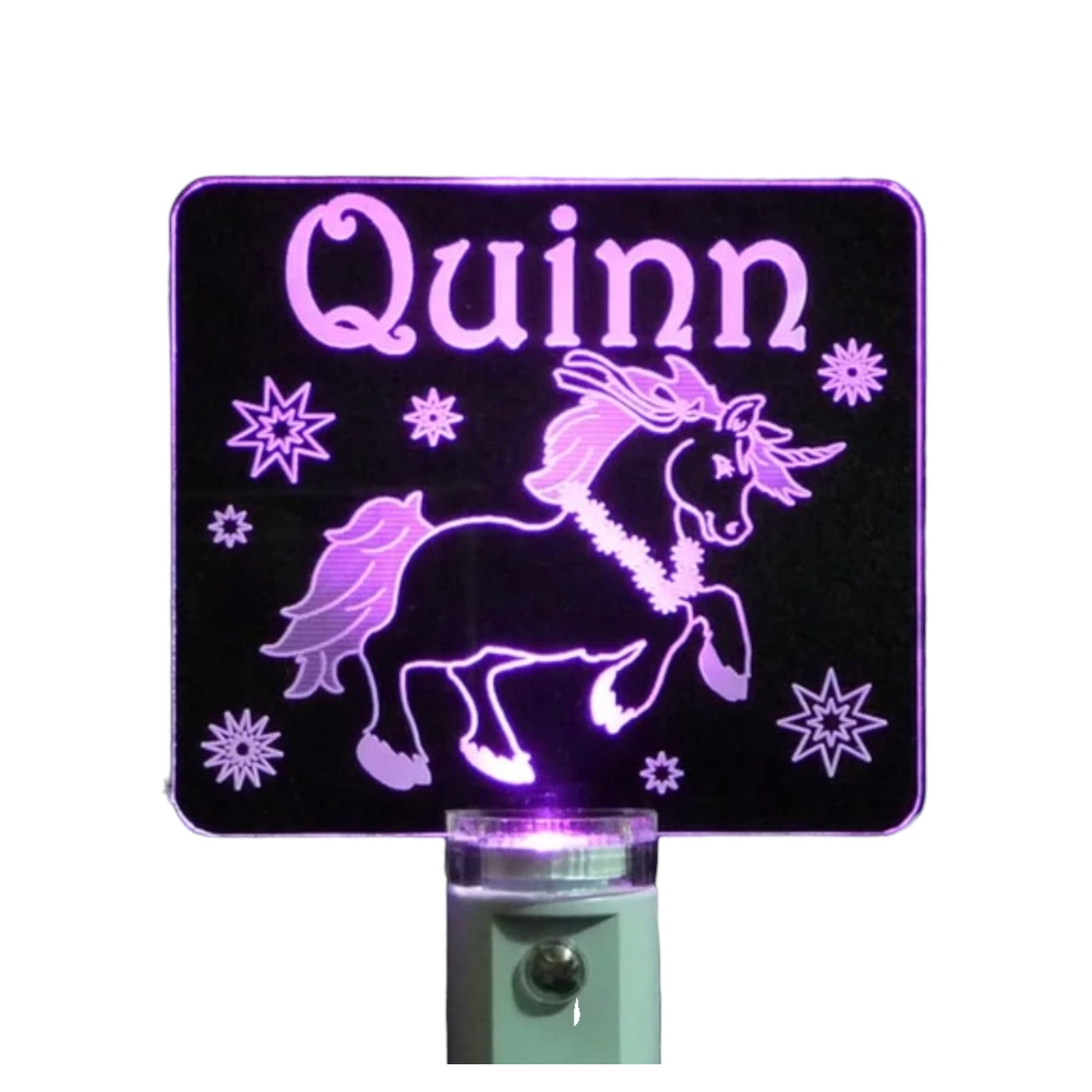 Quinn Unicorn Lucite Night Light