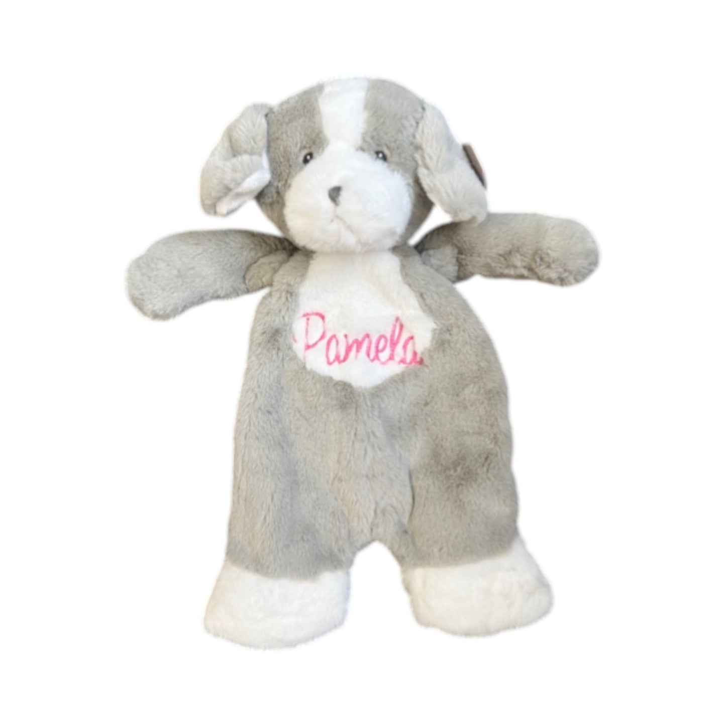 Pamela Personalized Grey Dog Lovie