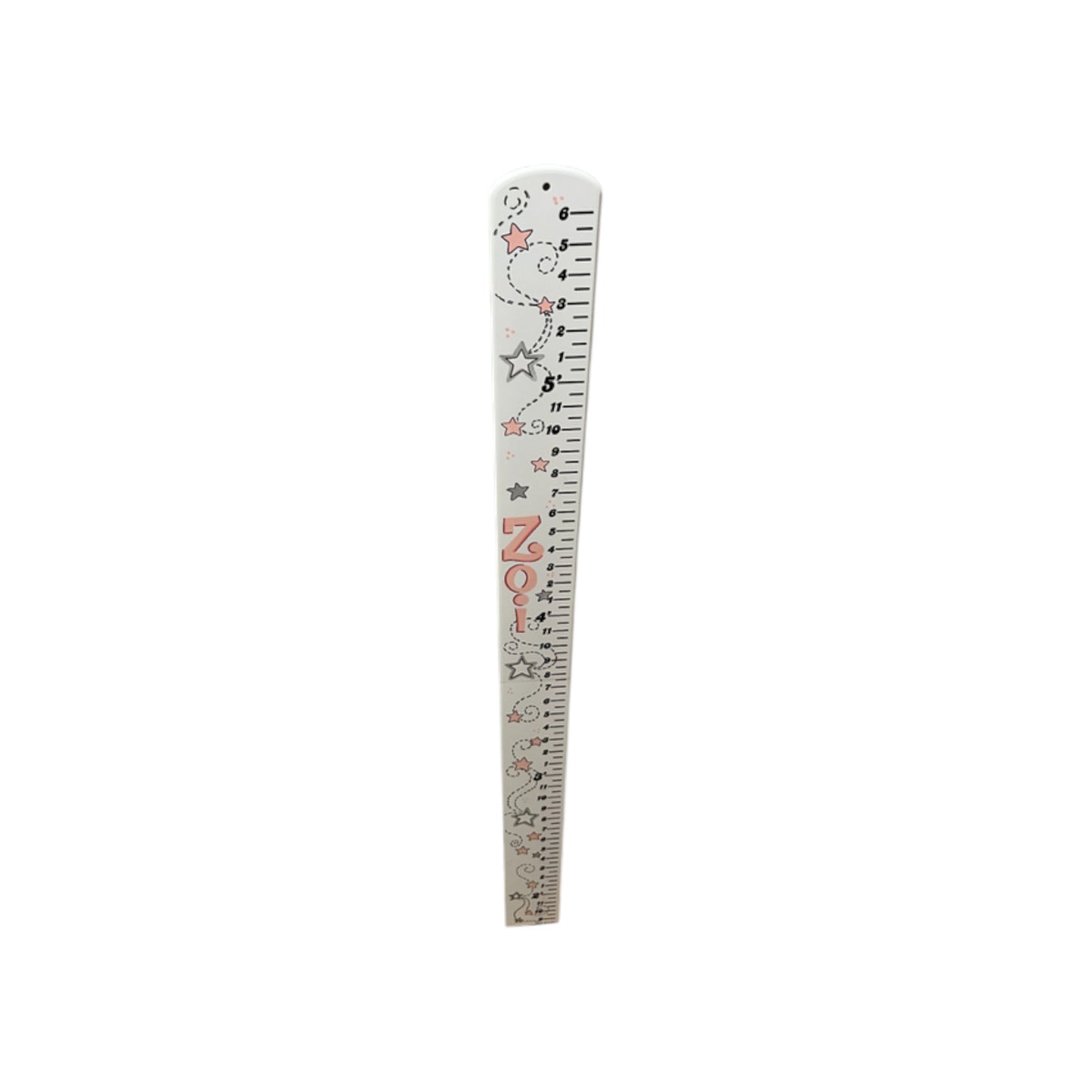 Zoe Stars Swirl Theme Growth Chart