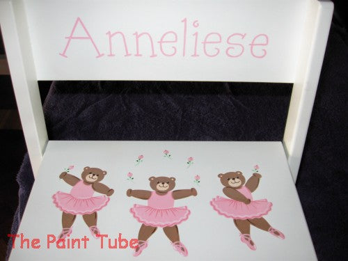 Annaliese Ballerina Bears Design Stepstool