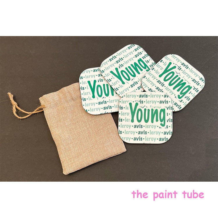 Young 4 Piece Coaster Set