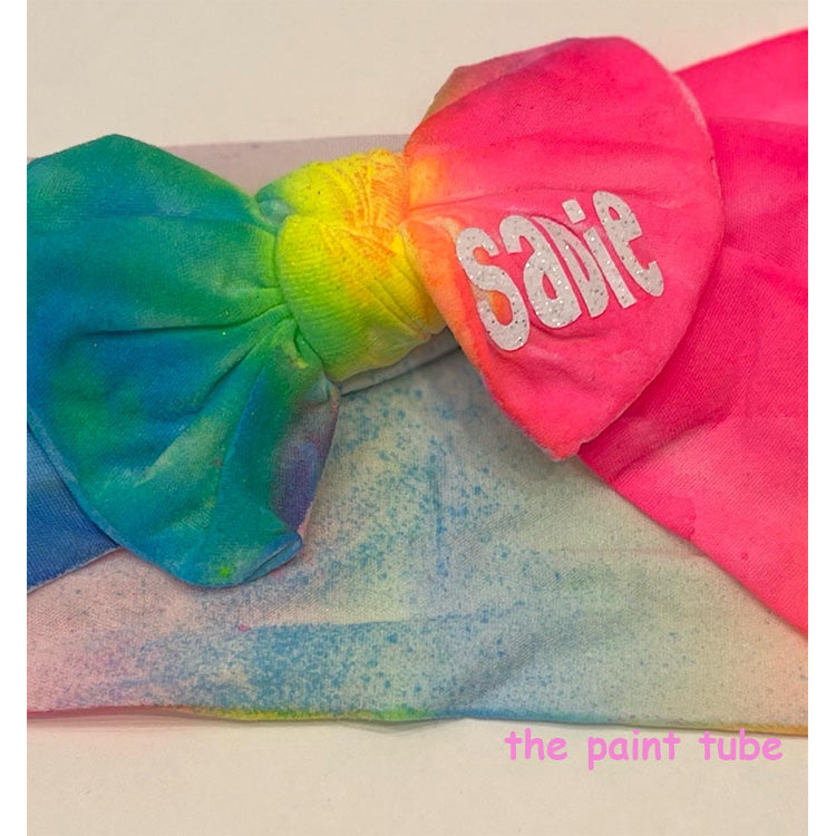 Sadie Pastel Tie Dye Bow Headband