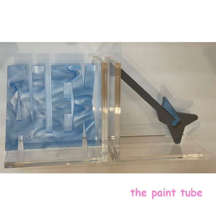 Alex Guitar Lucite Bookends