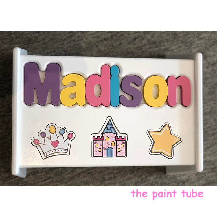 Madison Pastels Princess Puzzlw Stool