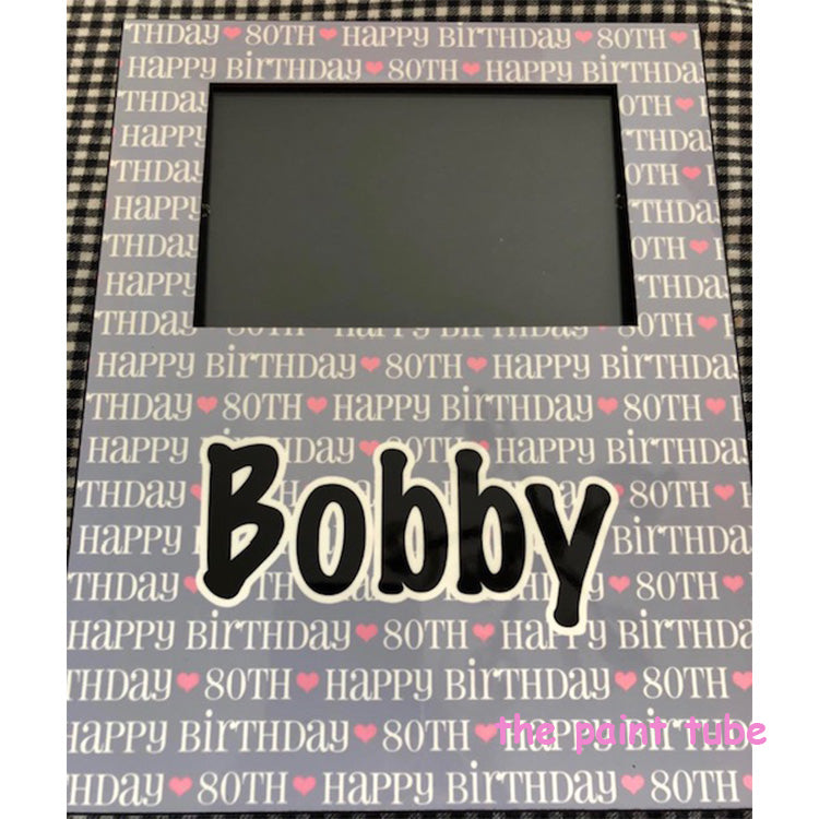 Bobby's 80th Picture Frame