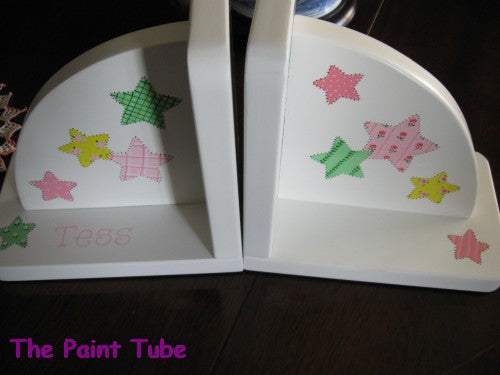 Patchwork Stars Bookends