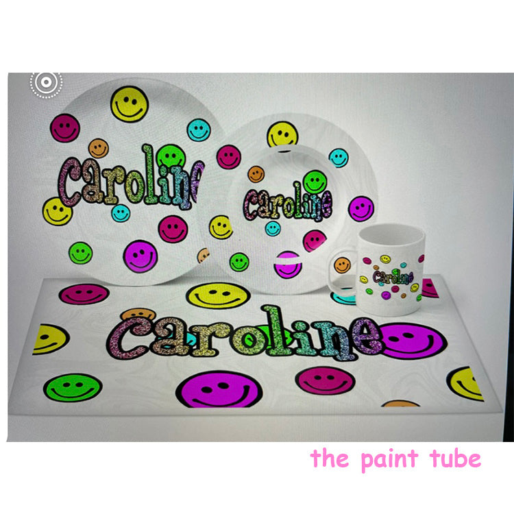 Charlotte Primary Happy Faces Dish Set