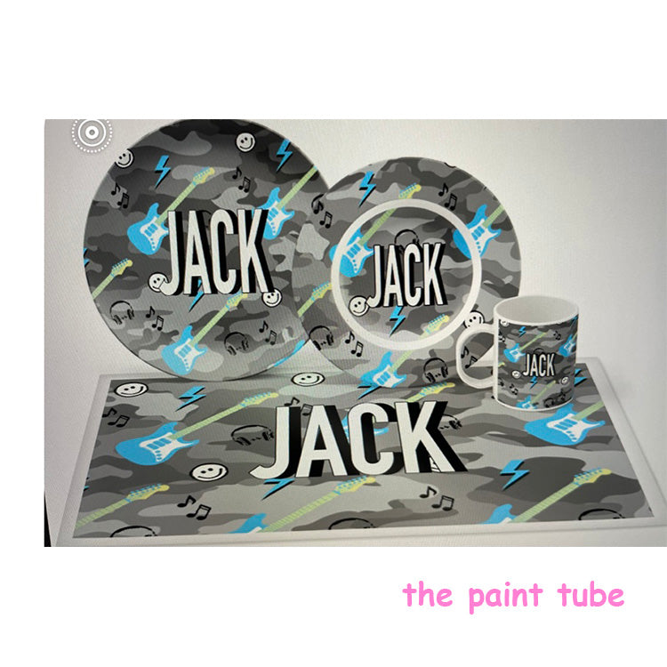 Jack Guitars Theme Dish Set