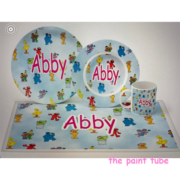 Abby Sesame Theme Dish Set