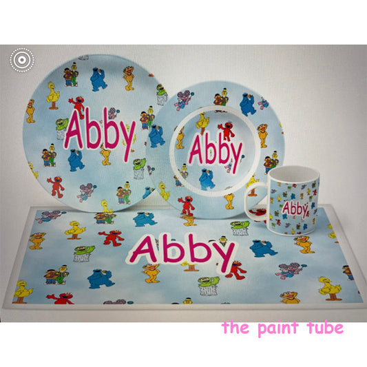 Abby Sesame Theme Dish Set
