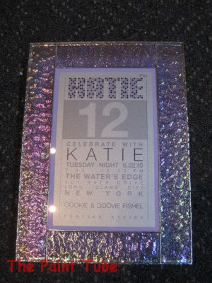 Bat Mitzvah Invitation Stained Glass Keepsake Box