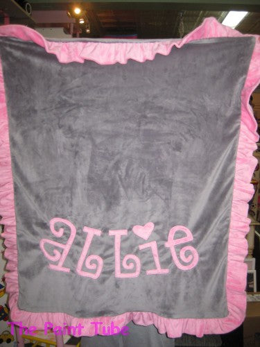 Allie Name Game Minky Blanket