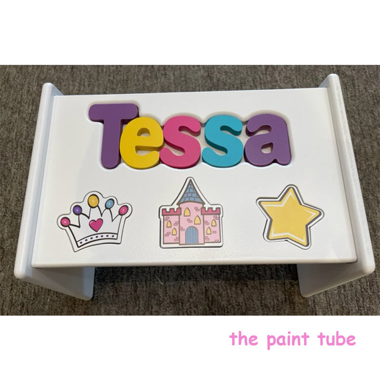 Tessa Jewel Tones Princess Puzzle Stool