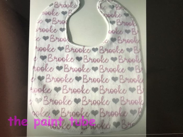 Brooke Repeating Name Bib