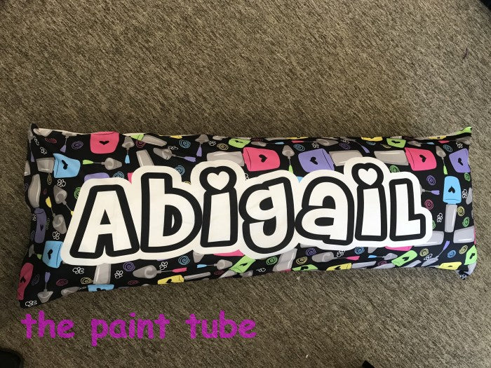 Abigail Nailpolish Theme Body Pillow